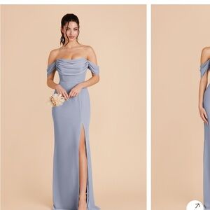 Birdy Grey Strapless Light Blue Gown